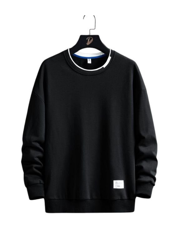 Men Letter Patched Sweatshirt