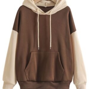 Colourblock Drawstring Pocket Hoodie