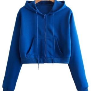 Zip Up Drawstring Hoodie