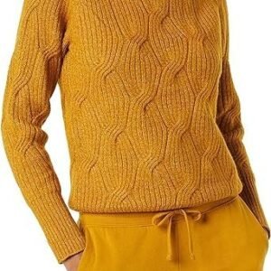 Women's Funnel Neck Cable Sweater