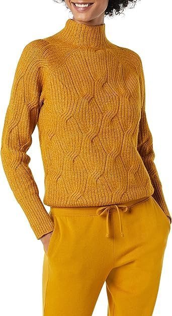 Women's Funnel Neck Cable Sweater