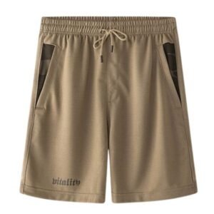 Elastic Waist Pocket casual shorts