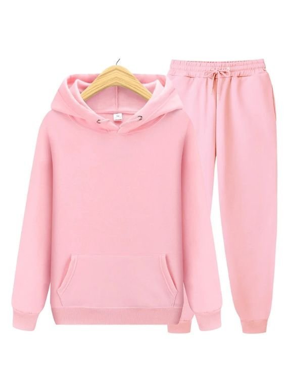 Solid color pull over Tracksuit